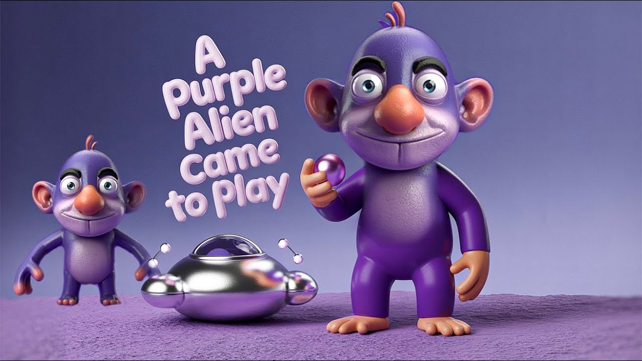 "A Purple Alien Came to Play! 👽💜 Fun Begins on Planet Earth!"| Cartoon video |  Toco Tamater
