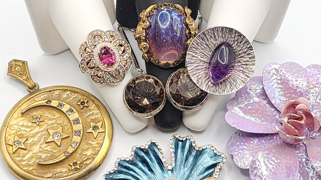 MY BEST JEWELRY FINDS FROM COLUMBUS OHIO ANTIQUE SHOW #gold #silver #jewelry #sale