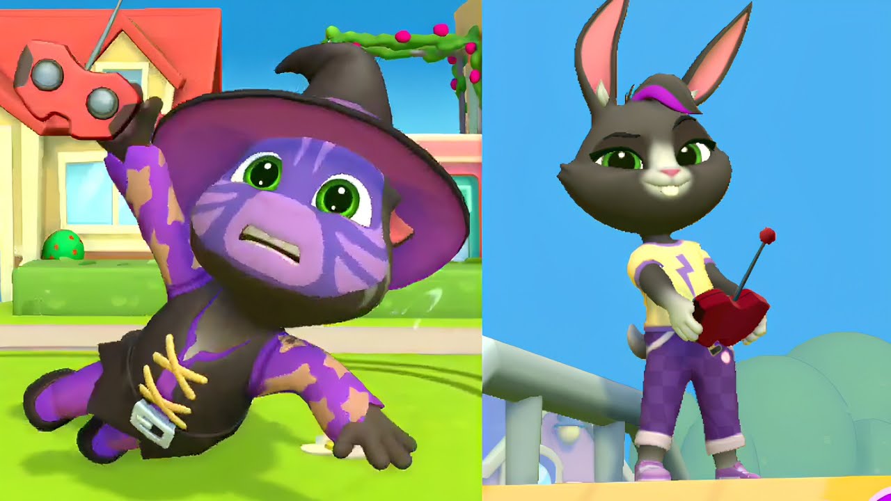 Becca Sparkles arrives at the house in My Talking Tom Friends 2 New update Gameplay Android ios 
