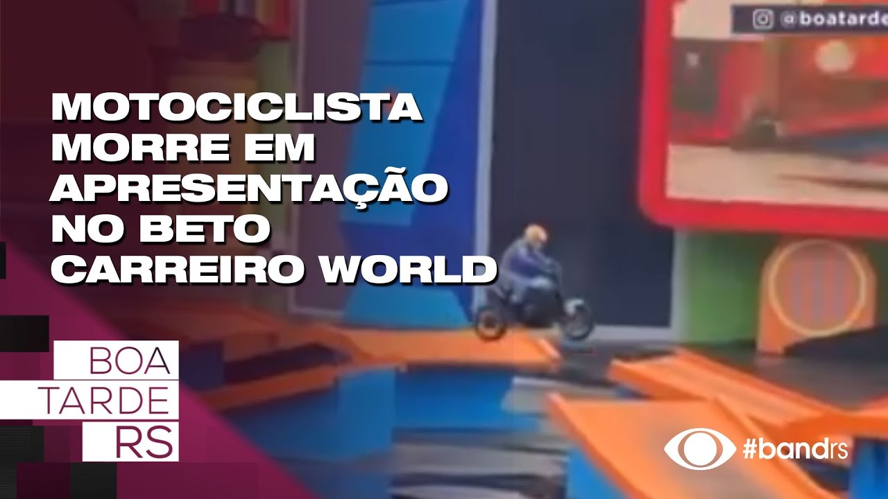 Motociclista morre em apresentação no Beto Carreiro World