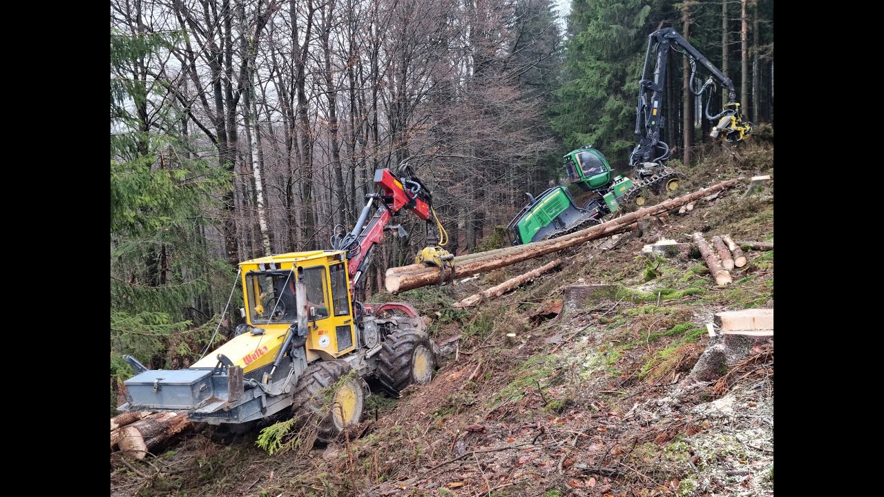 🌲 *The PERFECT Team* • John Deere 1270G & Welte 130 • PCM-Forst • Skidder & Harvester • Part-3🌲
