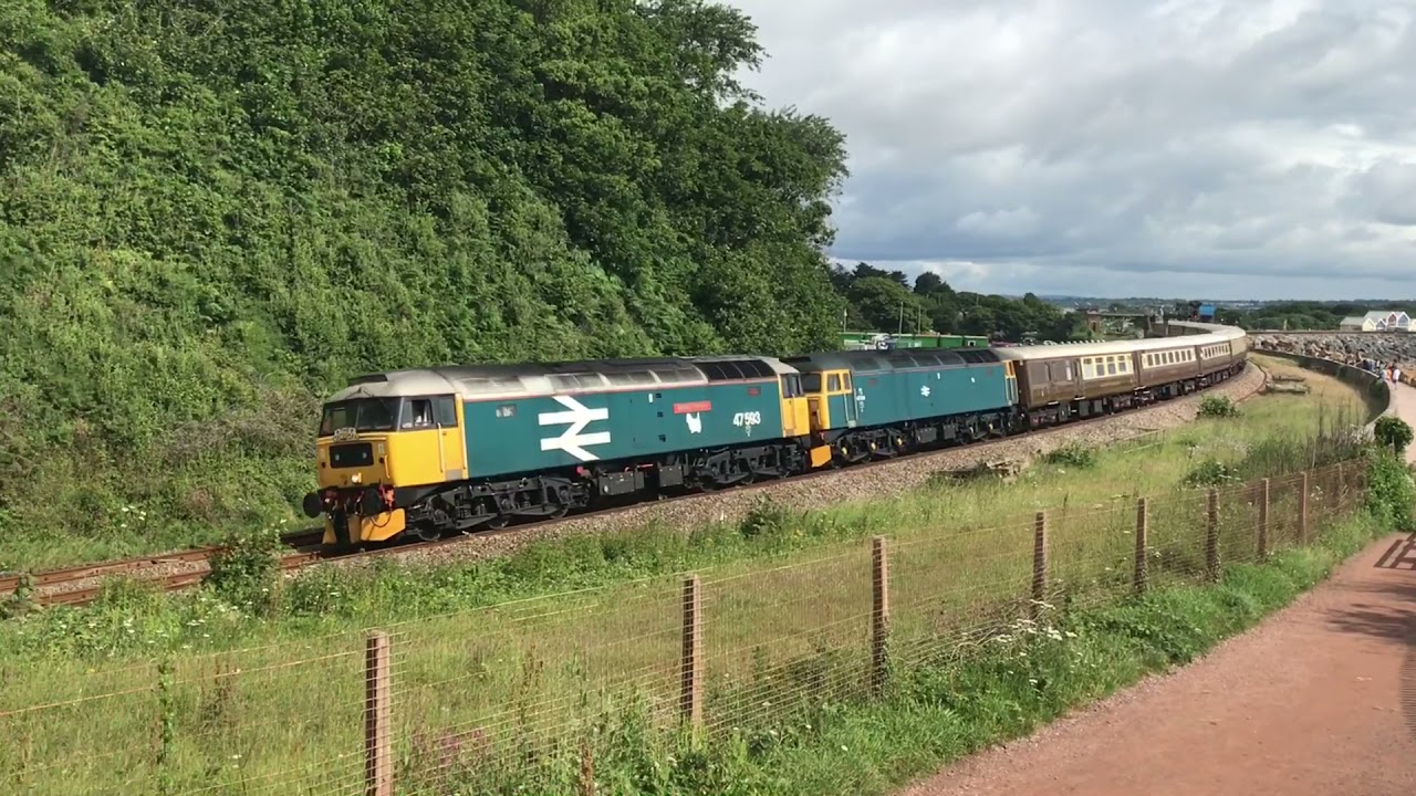 Dawlish sea Wall trains Summer 2021