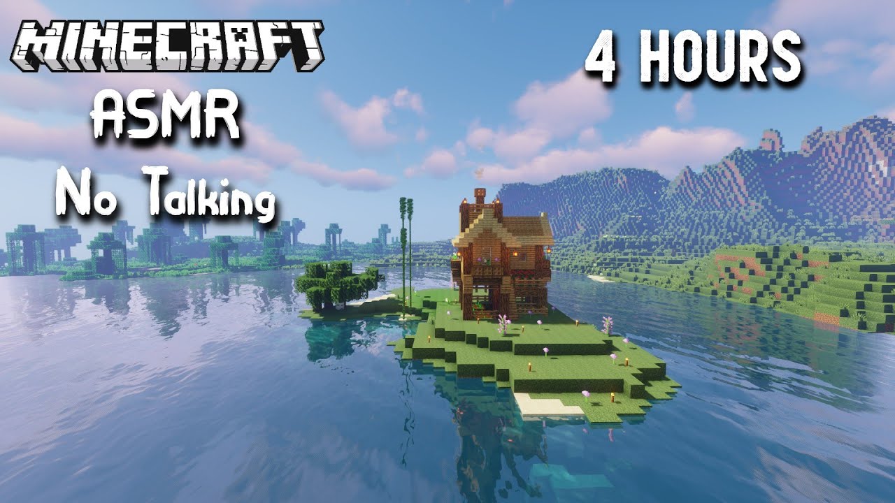 ASMR Gaming | MINECRAFT SURVIVAL 4 HOURS | No Talking 😴