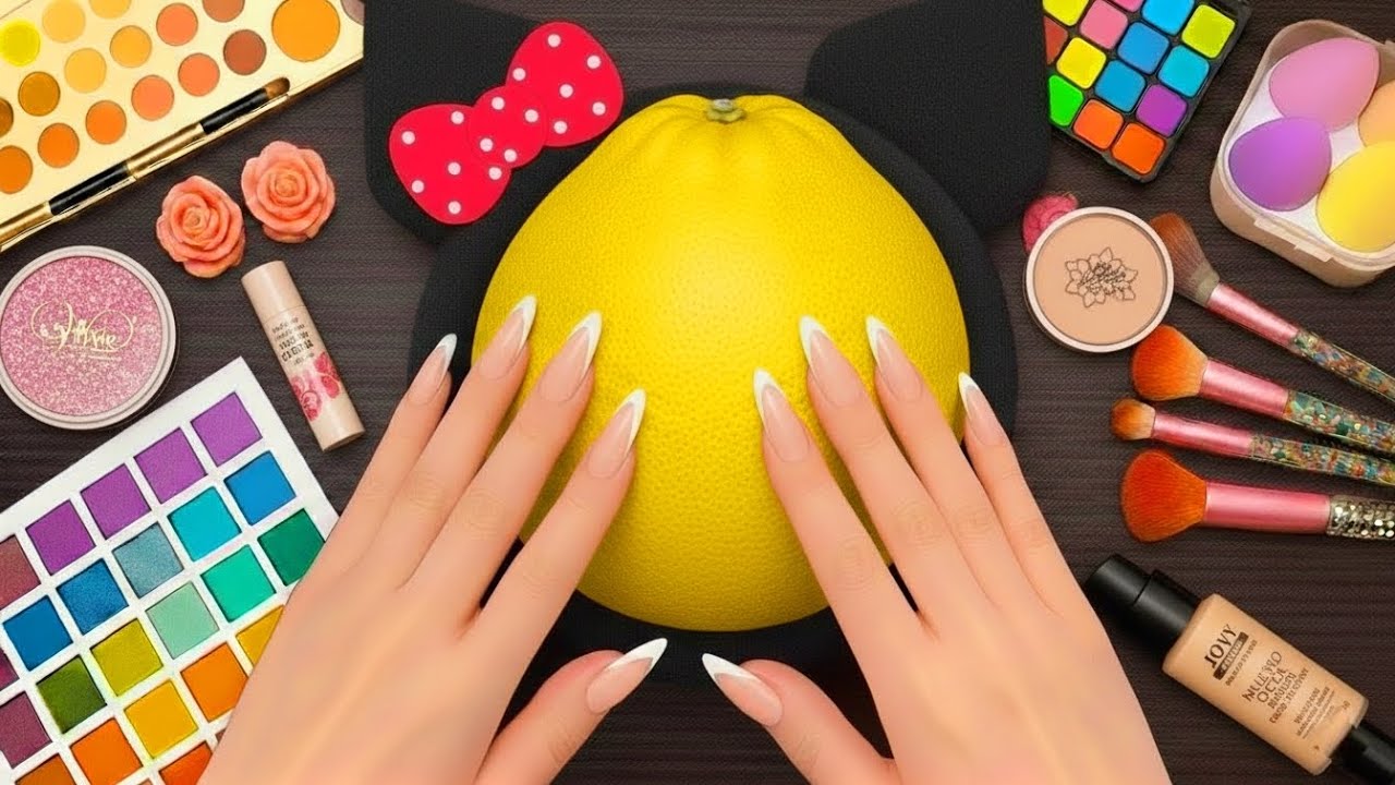 ASMR Makeup on Pomelo (No Talking) 