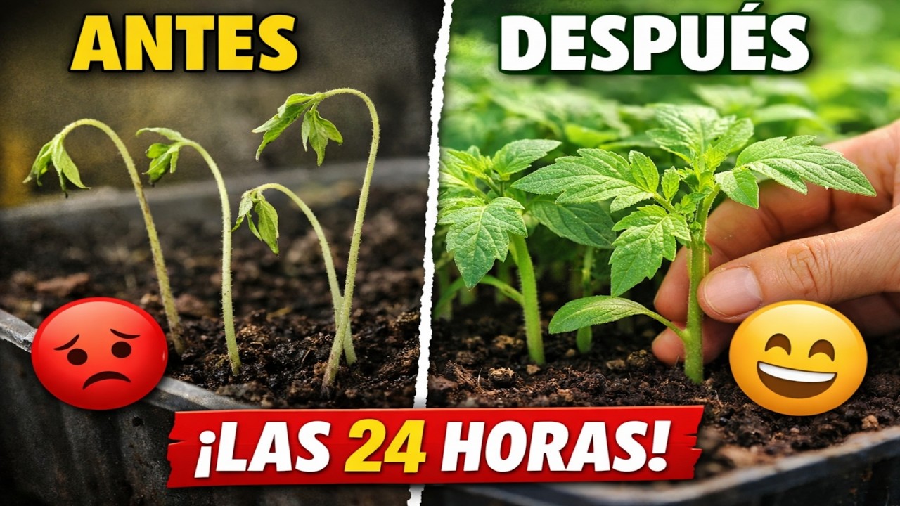 ¡Haz esto en las primeras 24 horas tras la germinación de tus tomates, o lo echarás todo a perder!