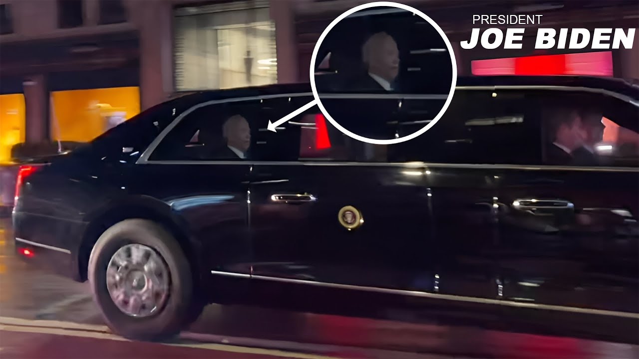 United States President Biden Presidential Motorcade with The Beast Limo | NYC UN General Assembly