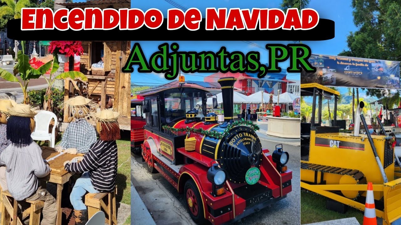 Encendido de Navidad en el Pueblo de Adjuntas🇵🇷🎄