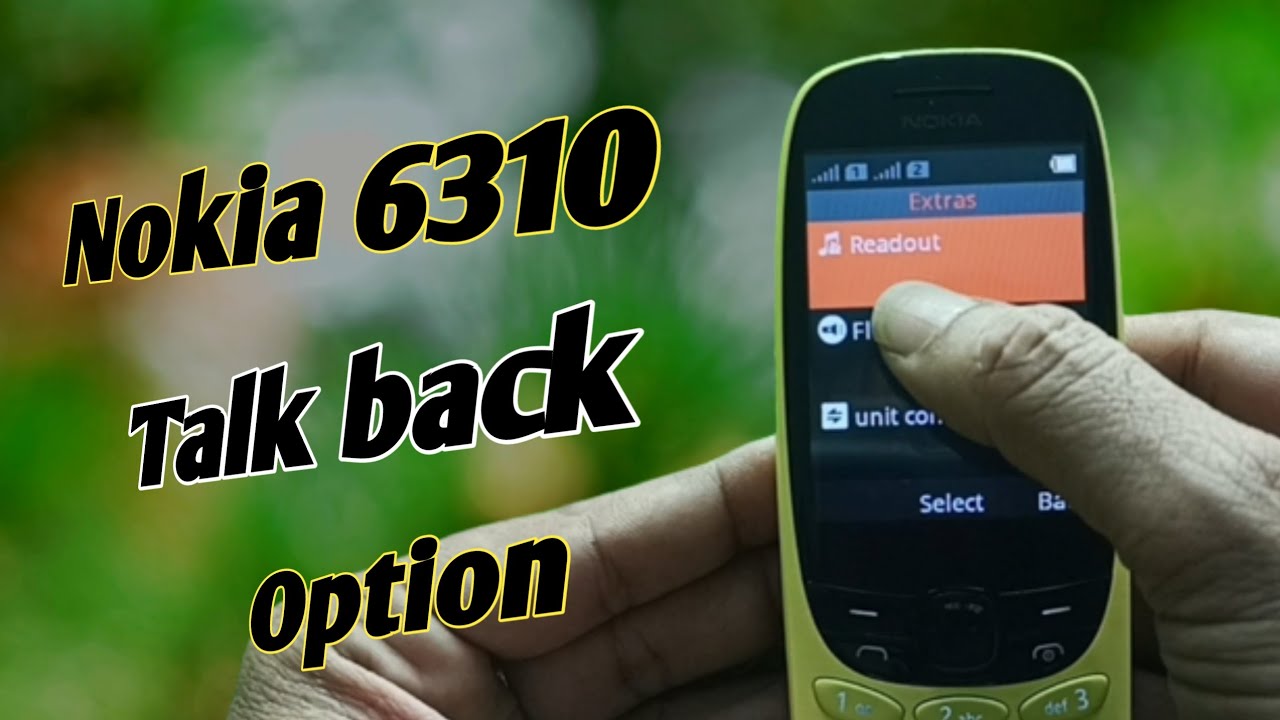 How to Nokia 6310 speech of talk back turn off.Nokia 6310 Readout mood turn on or off.📱