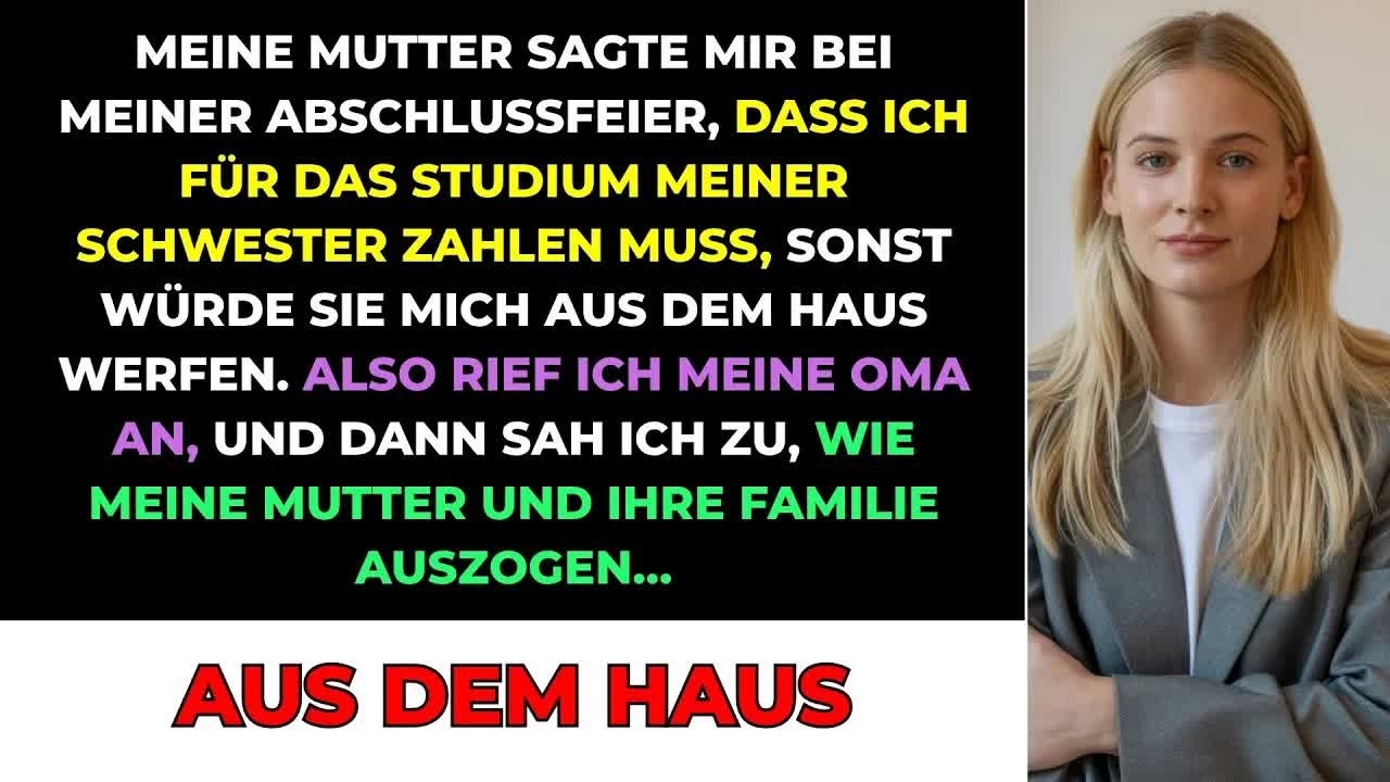 Mama Sagte Bei Meiner Abschlussfeier, Dass Ich Für Das Studium Meiner Schwester Zahlen Muss, Son