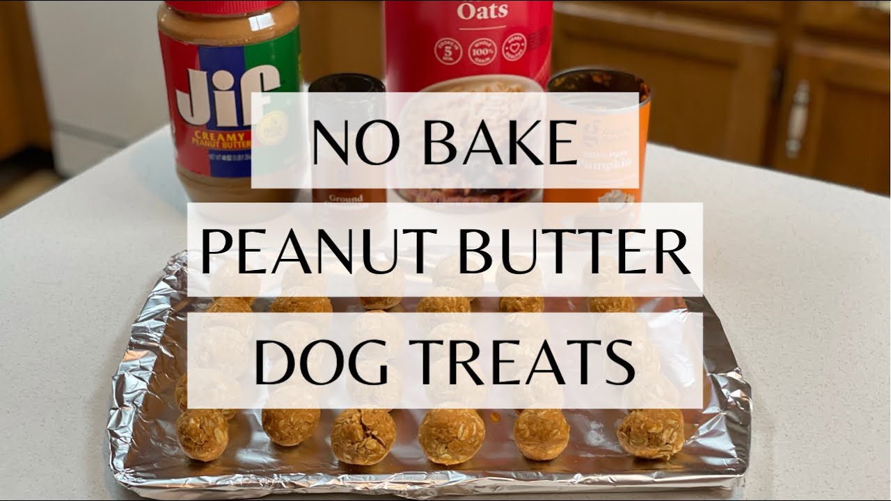 No bake peanut butter dog treats