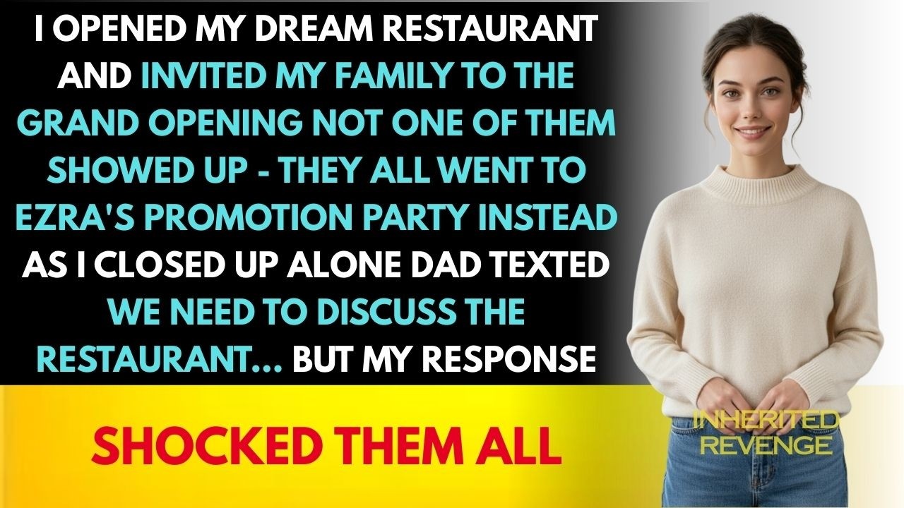 I Opened My DREAM RESTURANT And Invited My FAMILY To The GRAND Opening-No One SHOWED UP..