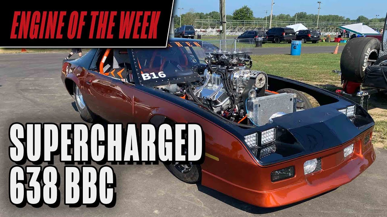Наддувный двигатель Big Block Chevy объемом 638 кубических дюймов от Чака Марлатта
