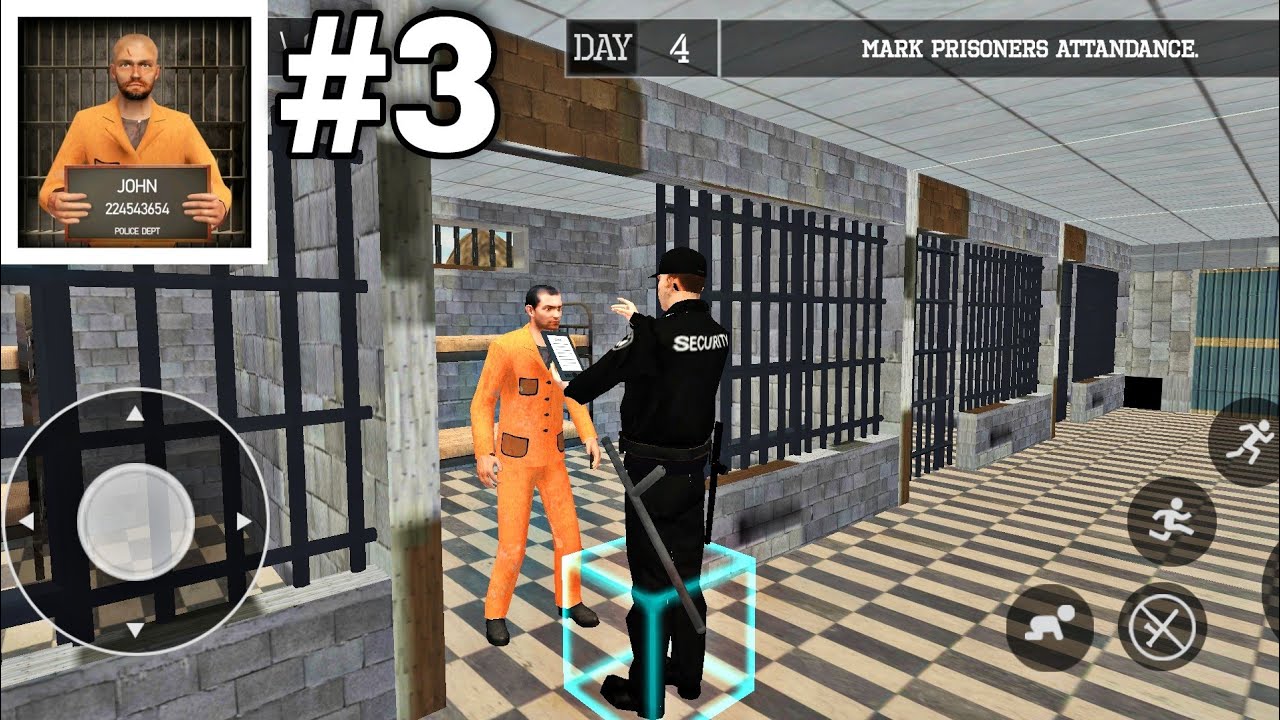 Prison Guard Job Simulator Gameplay #3 (AB Gaming YT)