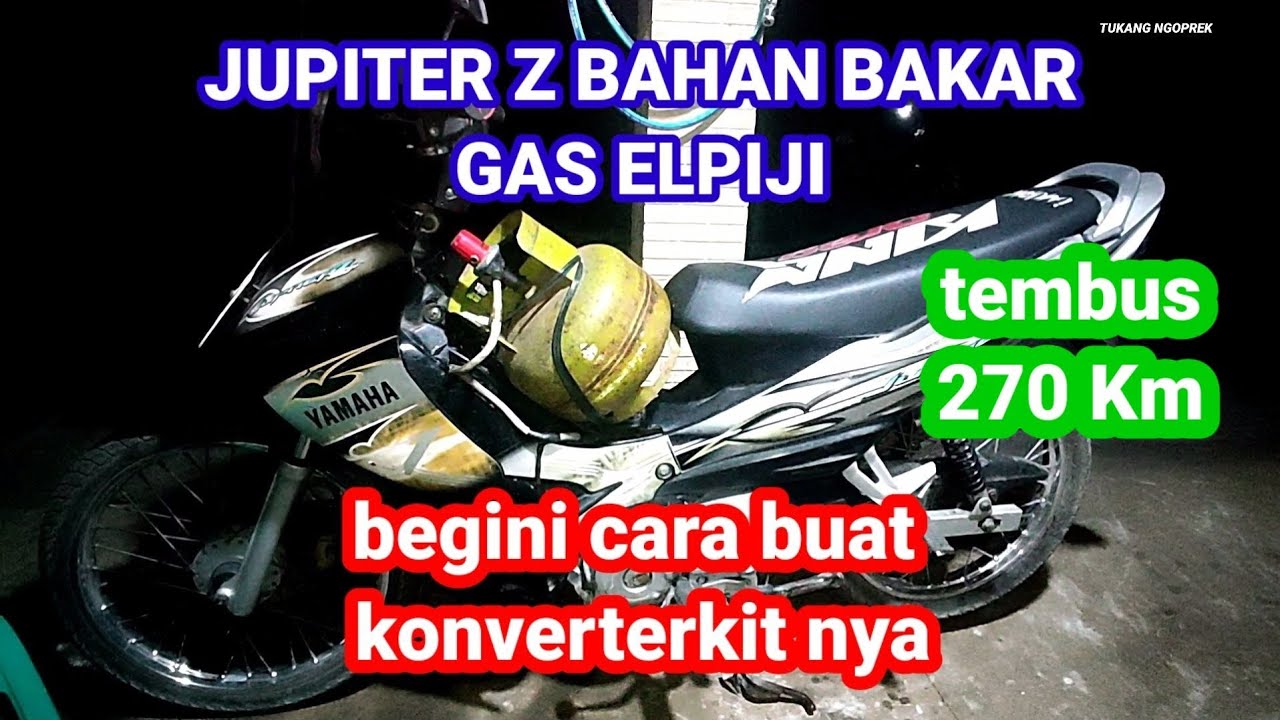 bahan bakar gas elpiji pada motor Yamaha Jupiter ini cara buat konverter kit nya #bbg #elpiji