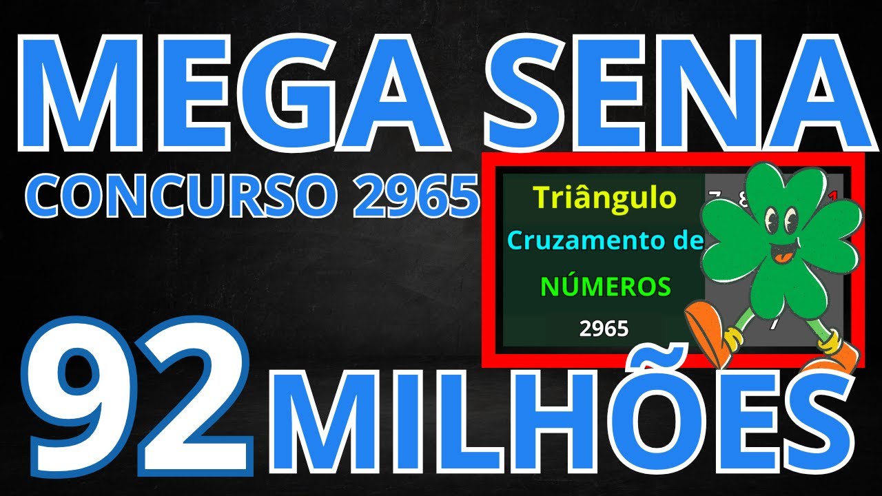 Mega Sena 2965: Estudo Revela Dezenas Fortes para o Sorteio de R$ 92 Milh&otilde;es