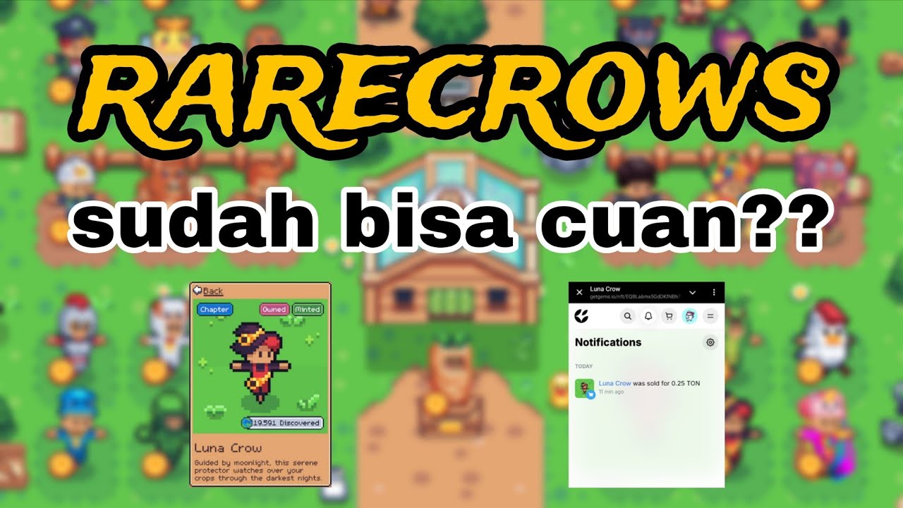 CARA MINTING DAN JUALAN NFT || RARECROWS || #web3 #cryptocurrency #playtoearn 