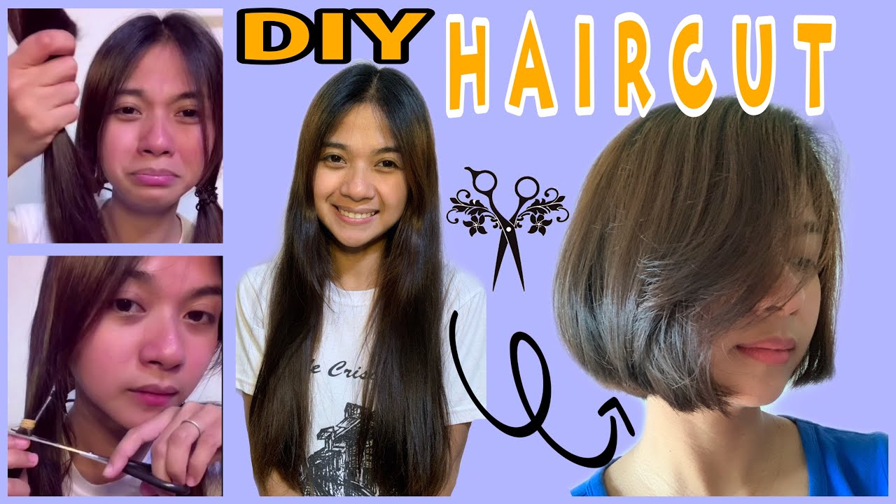 Cutting My Hair Short At Home |DIY HAIRCUT |MINS FAMVLOGS
