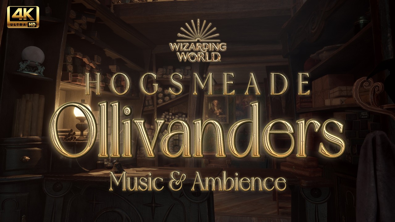 90 min Relax & Focus📖 | Ollivanders in Hogsmeade, Music & Ambience | Harry Potter