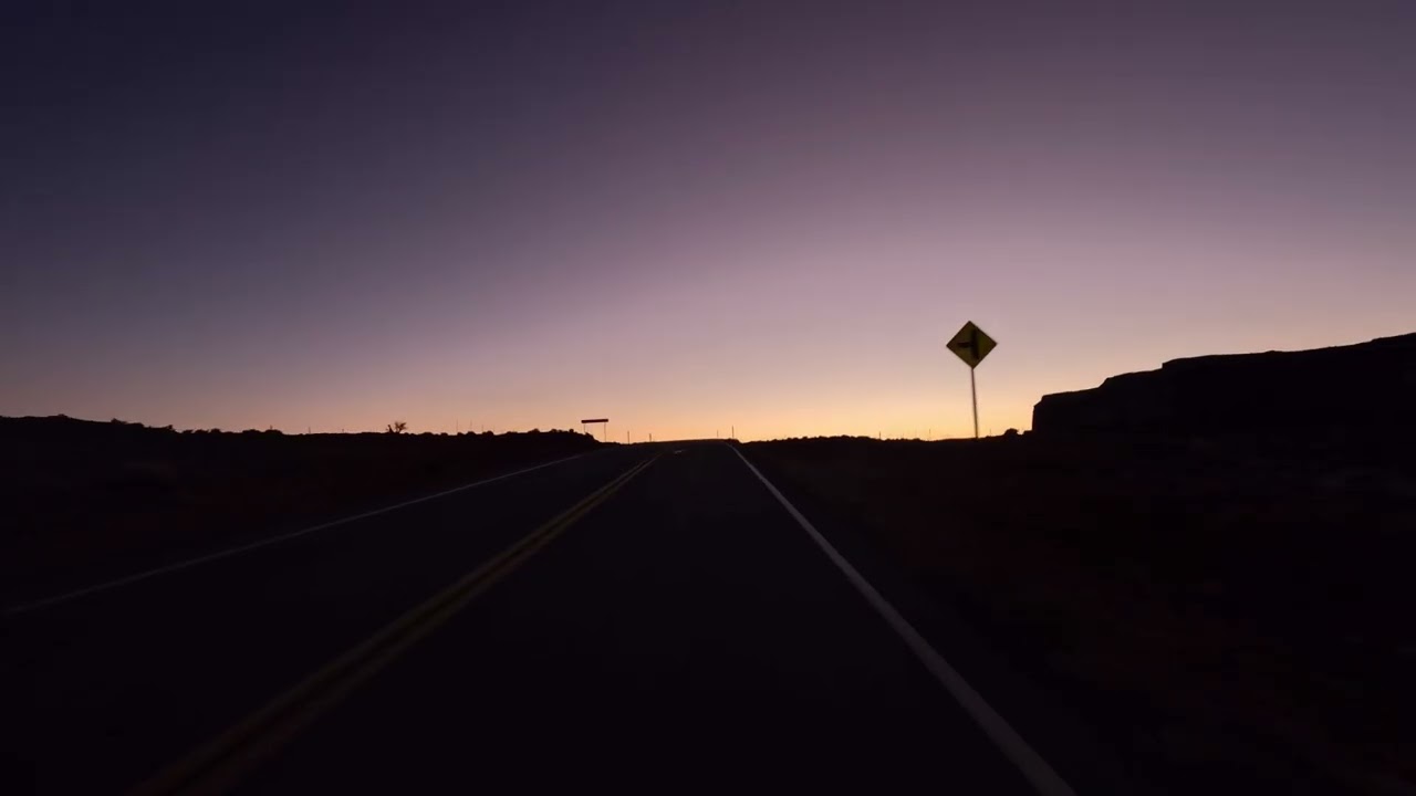 USA Road Trip - Sunset Drive from Forest Gump Hill Through Monument Valley - January 9, 2026