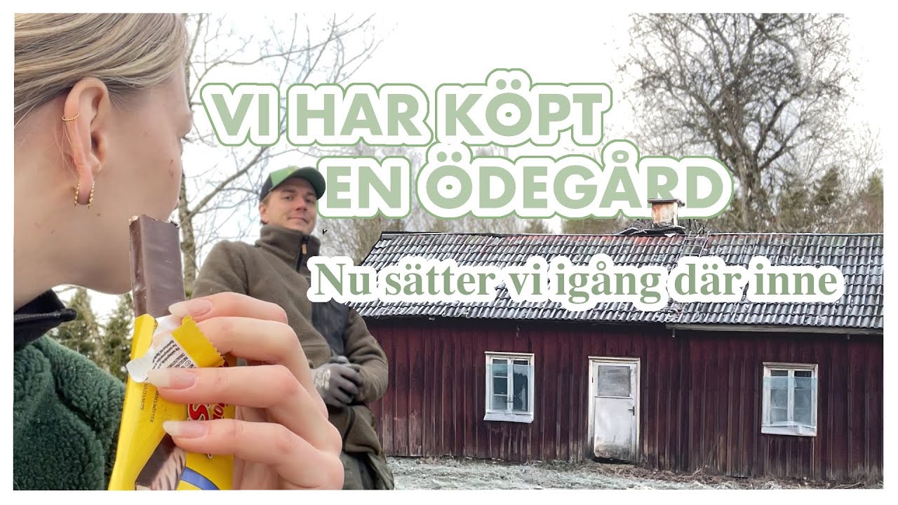 Nu börjar vi fixa inne i huset