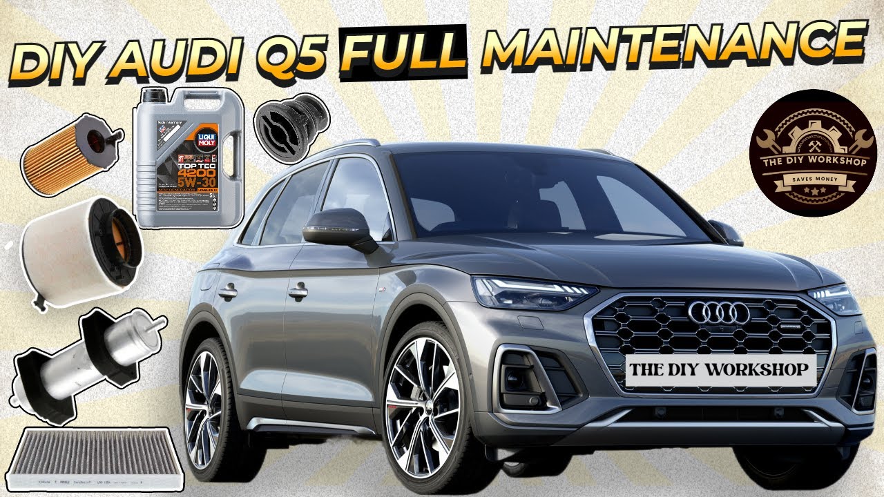 AUDI Q5 Полный сервис Топливный фильтр Масляный салонный воздушный фильтр Пыльца Сделай сам