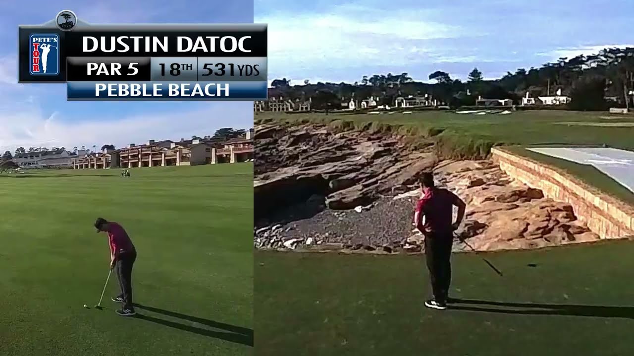 Pebble Beach 18th Hole for Dustin