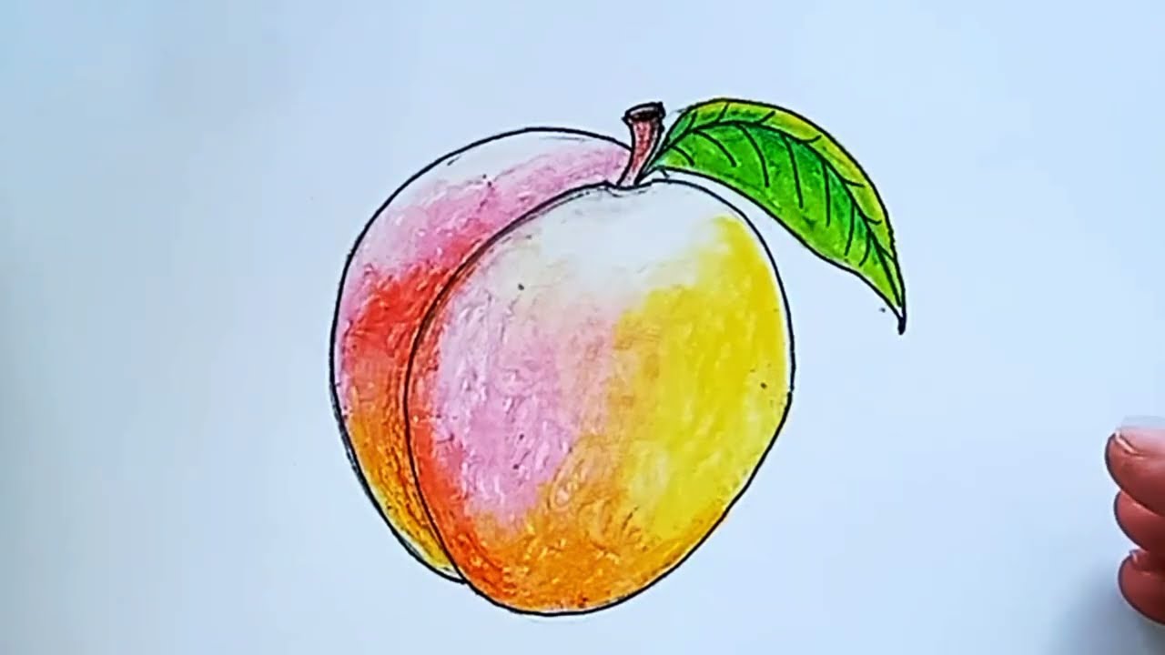 How to draw Peach|Easy Drawing #easydrawing 
