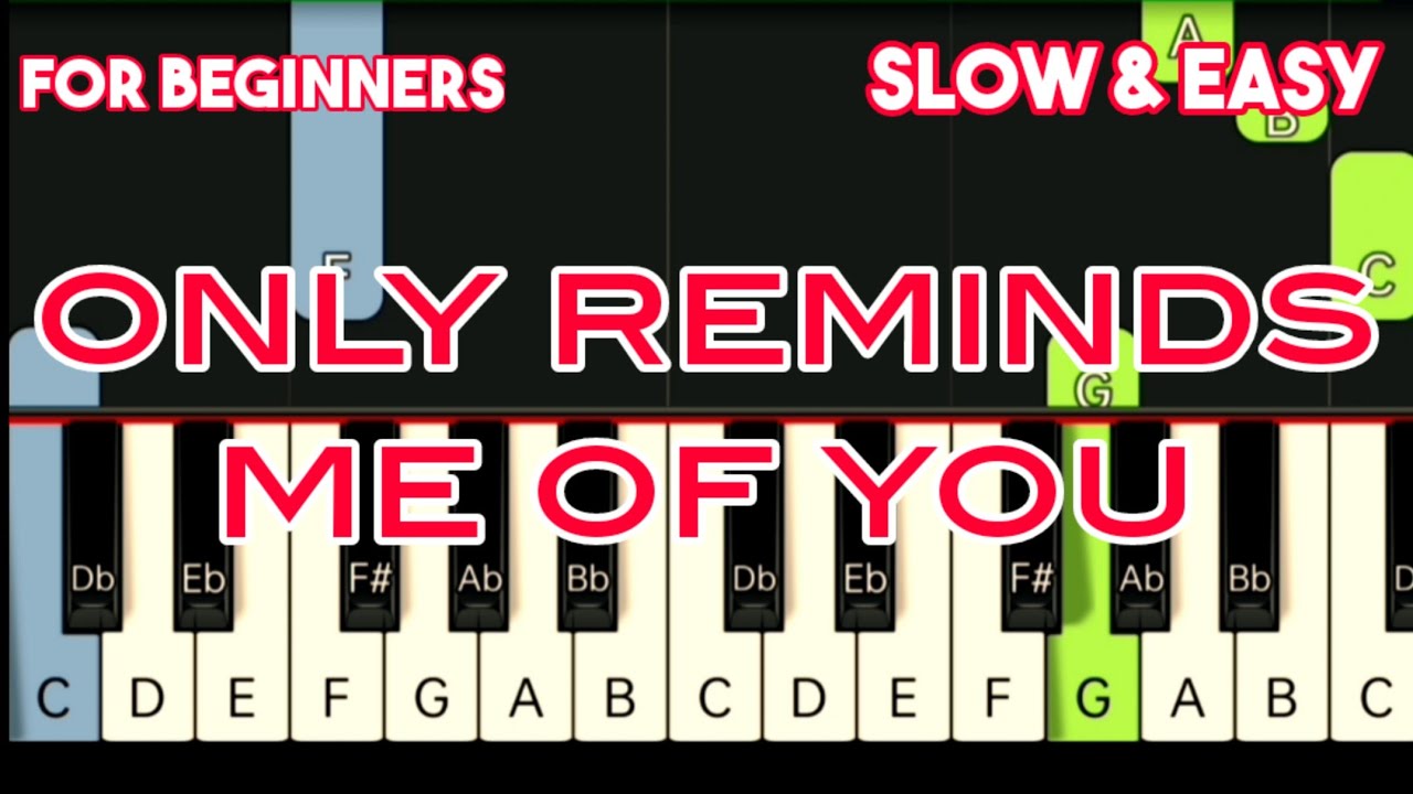 MYMP - ONLY REMINDS ME OF YOU | SLOW & EASY PIANO TUTORIAL