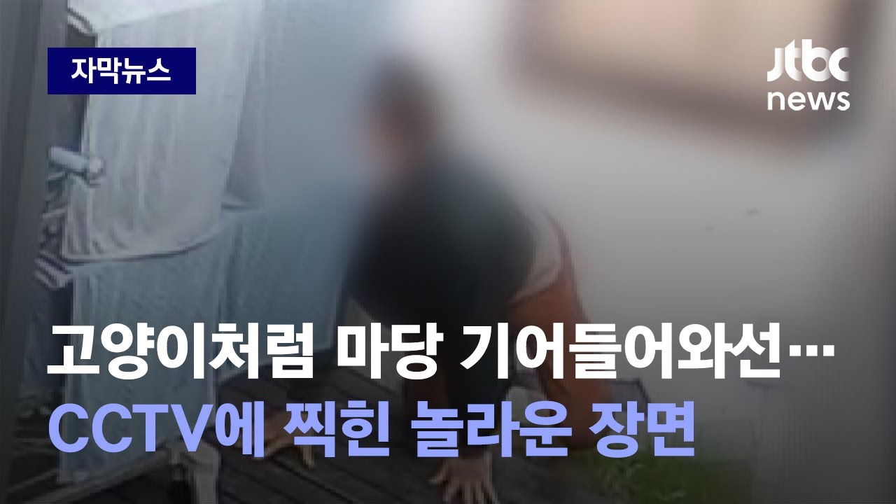 [자막뉴스] 속옷 도둑 잡으려 설치한 CCTV…영상 속에 찍힌 놀라운 인물 / JTBC News
