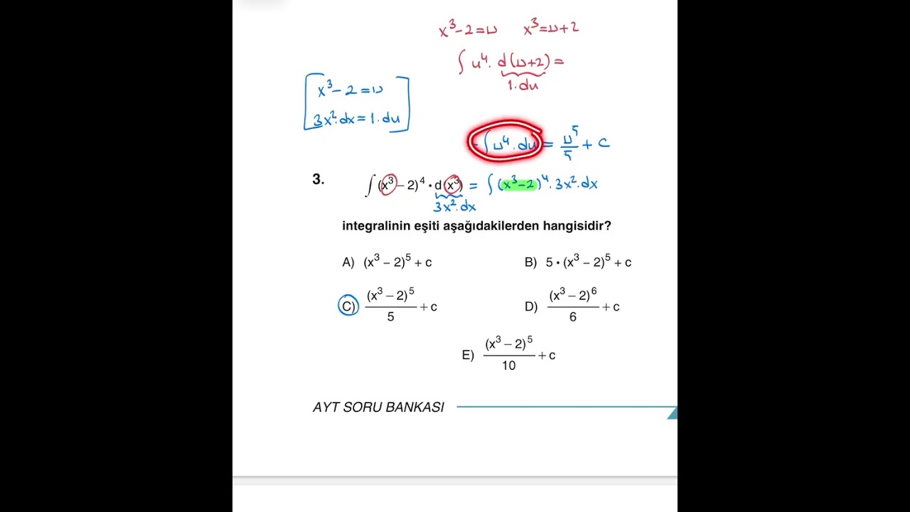 Değişken Değiştirme Yöntemi -1 (Sayfa 348)