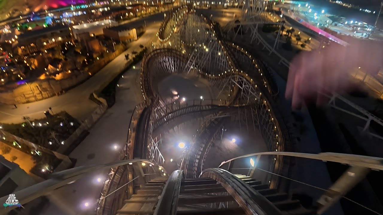 NEUE ACHTERBAHN - Colossus - POV - Six Flags Qiddiya City - GCI - Wooden/Hybrid Coaster