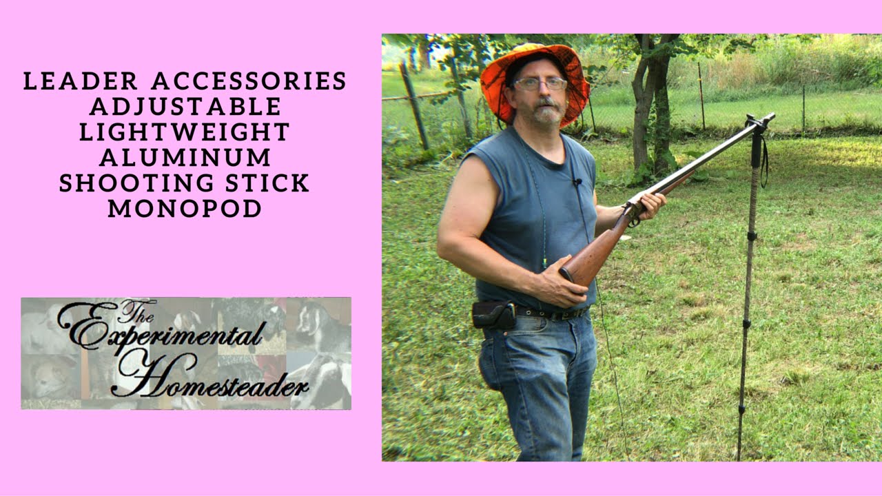Leader Accessories Adjustable Lightweight Aluminum Shooting Stick Monopod