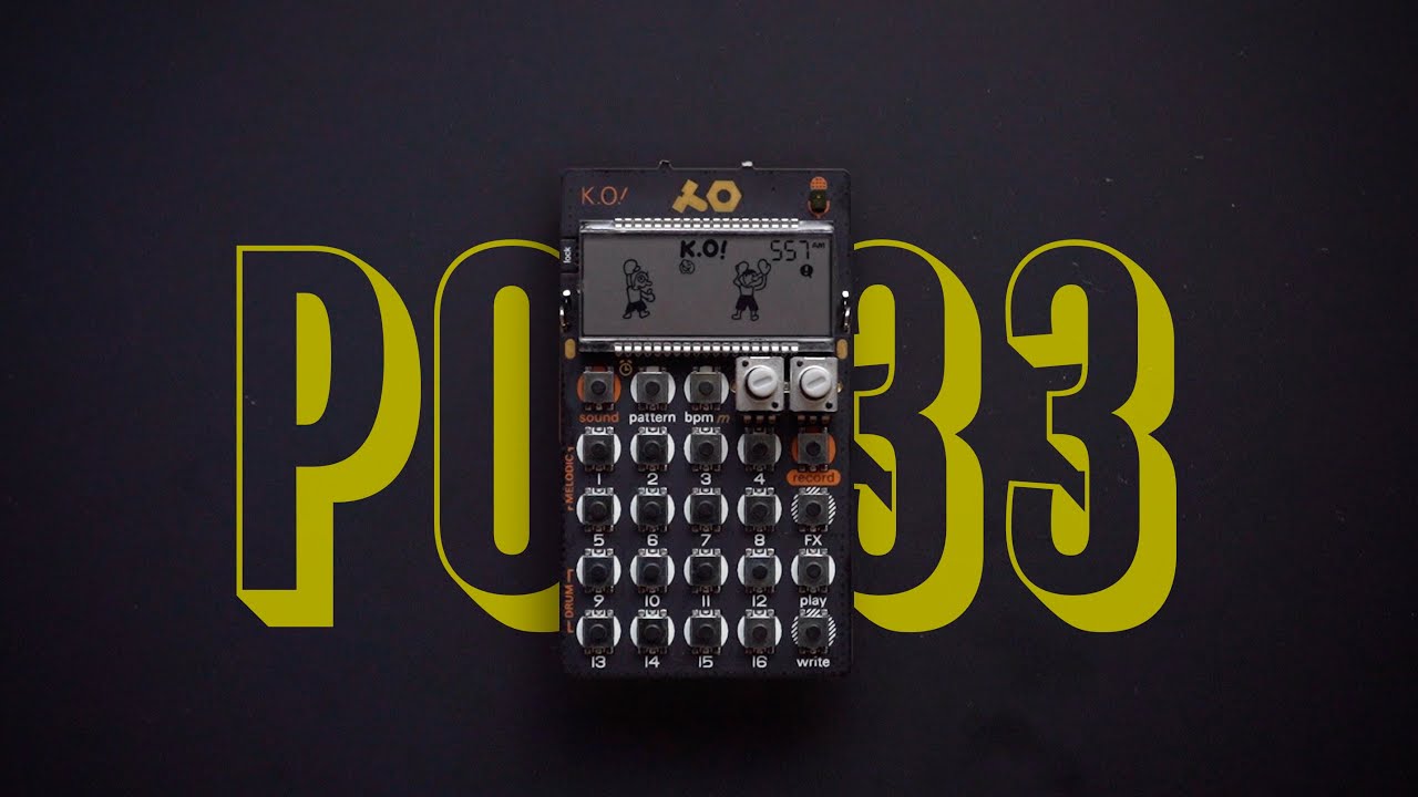 First day with Teenage Engineering's PO-33 K.O.