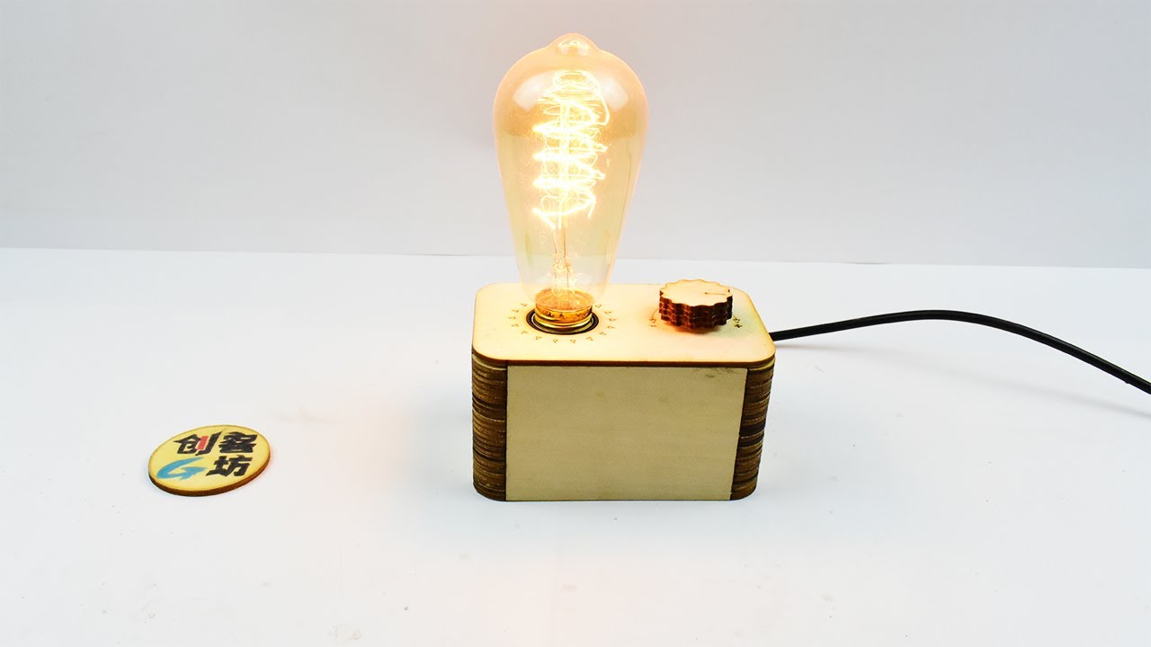 How to make a retro Edison table lamp! very beautiful