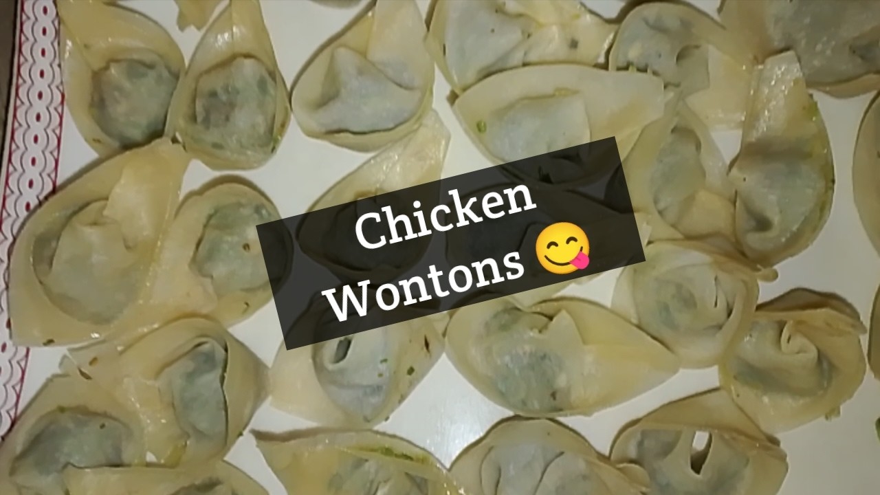 One Bite Mini Chicken Wontons 😋|Ramadan Day 2♥️