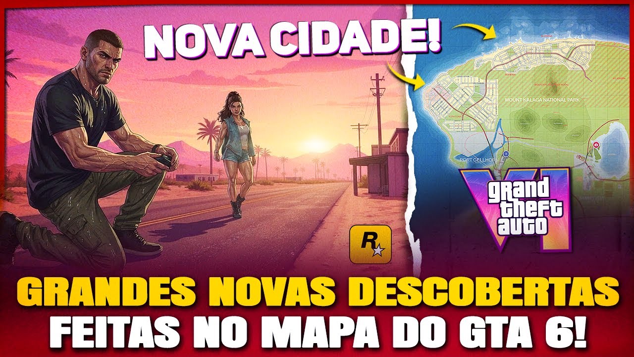 Atenção, NOVA CIDADE DESCOBERTA HOJE no MAPA GTA 6, NOVA MONTANHA, RODOVIA, PRÉDIO e MAIS!