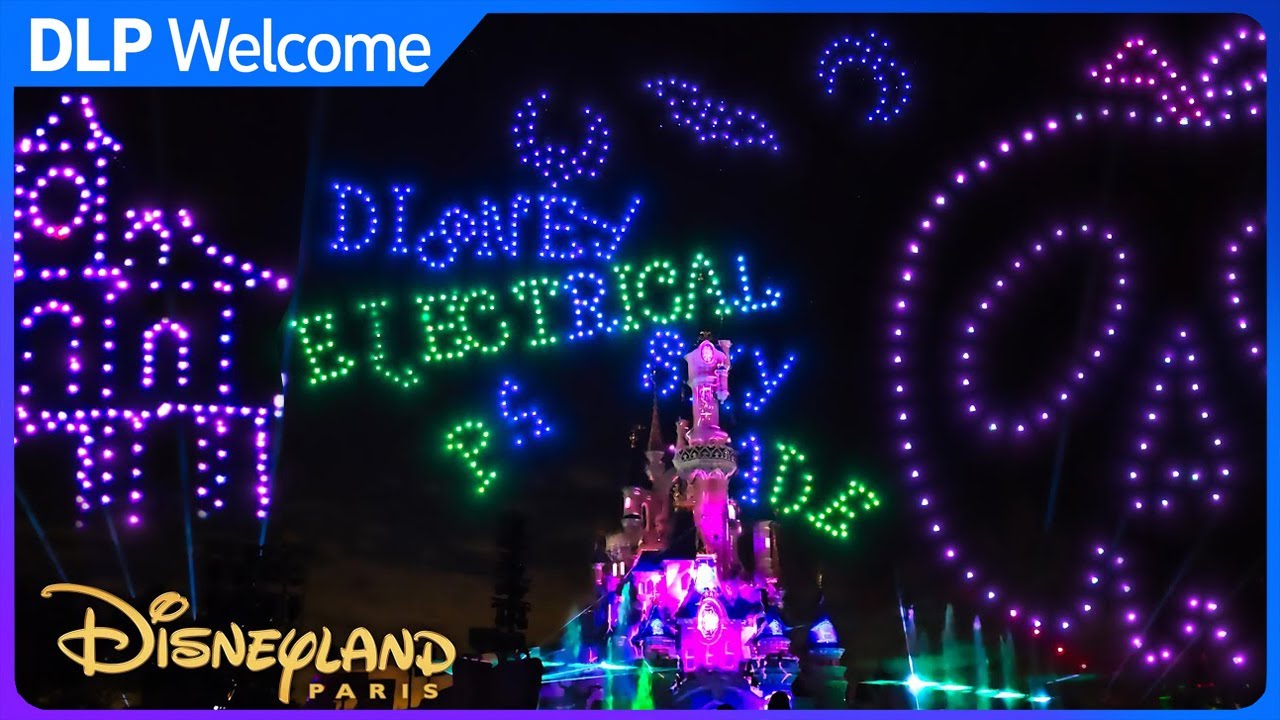 [4K Multi-Cam]  Disney Electrical Sky Parade - Halloween Edition - Disneyland Paris