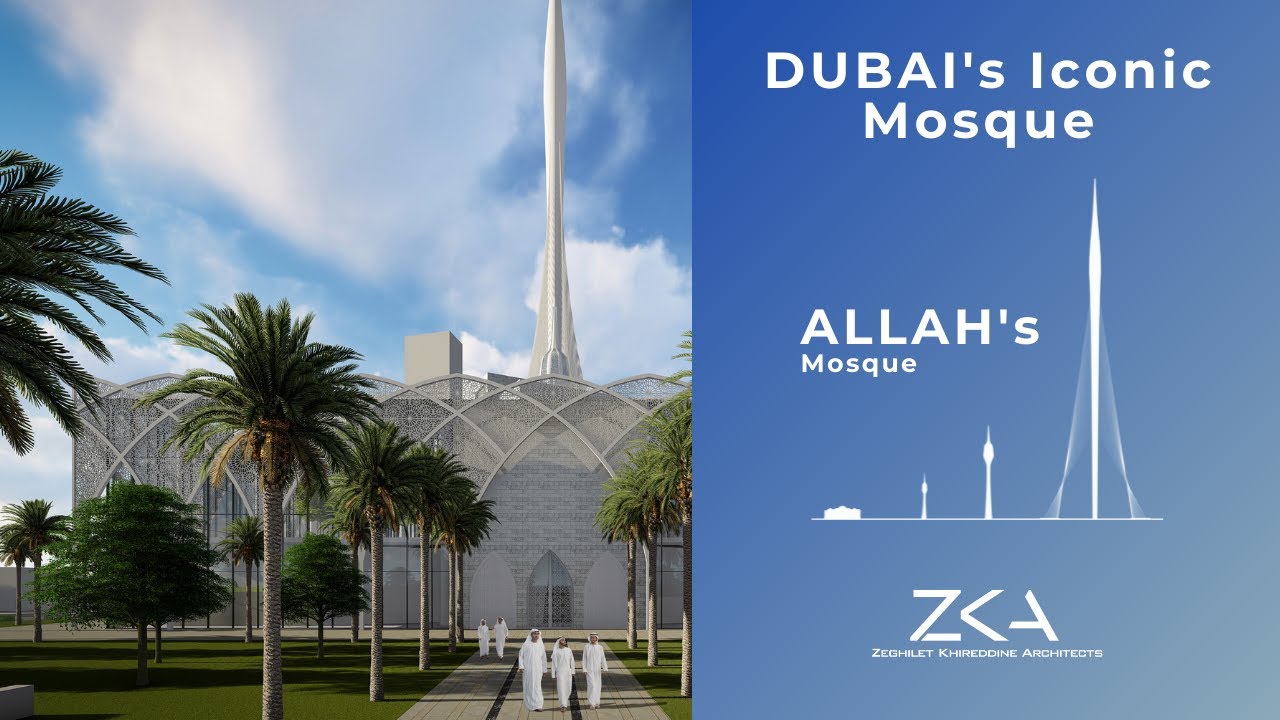 The Iconic Mosque, The Mosque of ALLAH. Dubai Creek Harbour . EMAAR