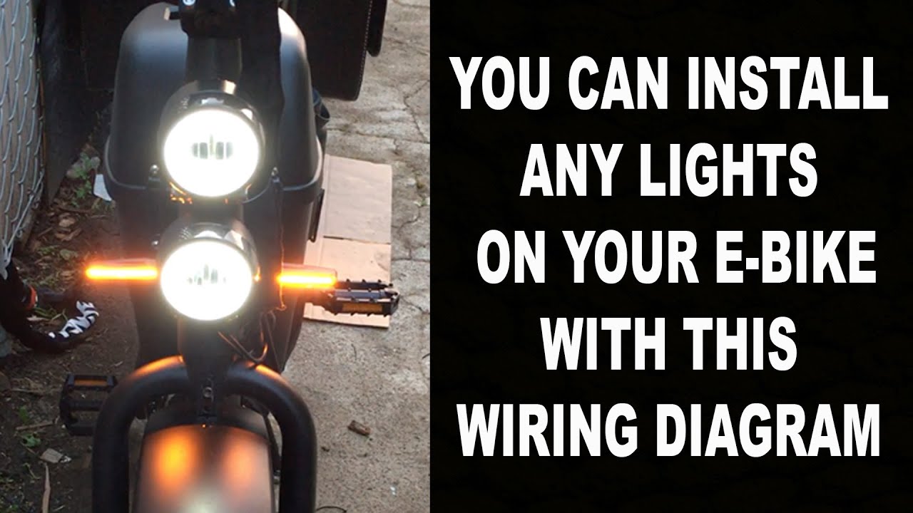 HOW TO CONNECT HEADLIGHTS AN TURN SIGNALS ON BICYCLE