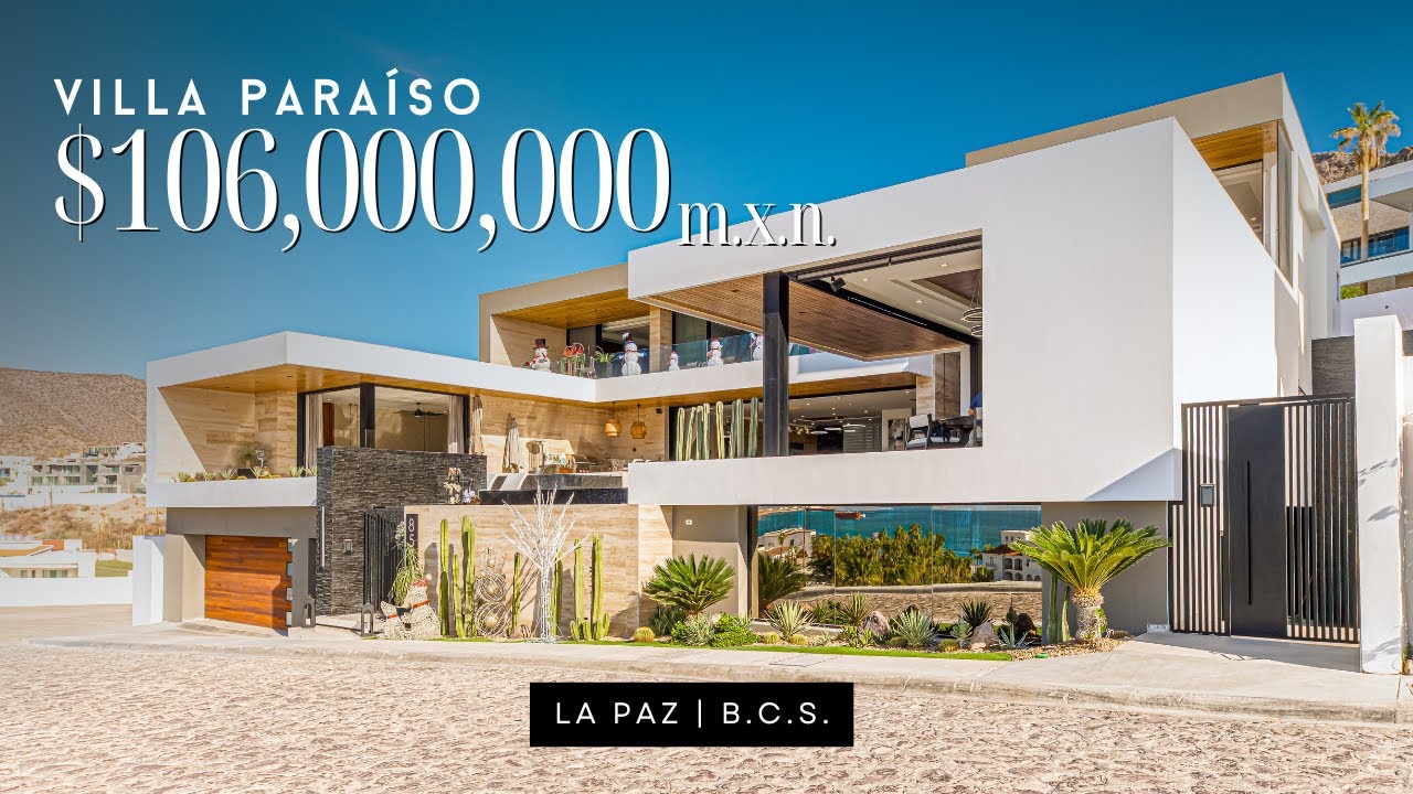 🏝️ ¿LA VILLA MÁS LUJOSA DE LA PAZ EN BAJA CALIFORNIA SUR? EN VENTA $106,000,000 MXN TOUR COMPLETO 🇲🇽