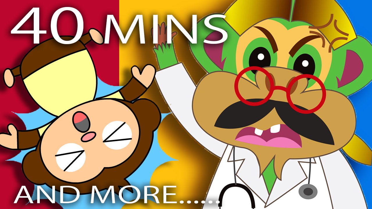 Five Little Monkeys Jumping On The Bed | Plus Lots More Nursery Rhymes | Kids Songs | Baby Puff Puff