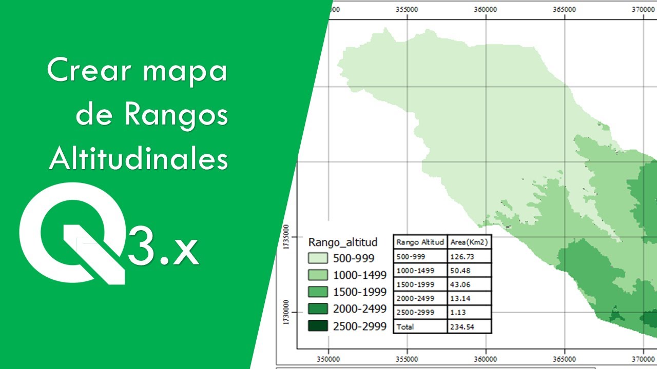 Crear Mapa de Rangos Altitudinales en QGIS 3x |Tutorial Completo en español
