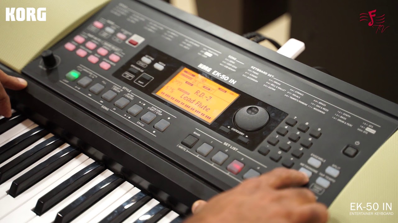 Korg EK50 IN - Function of Shift Button