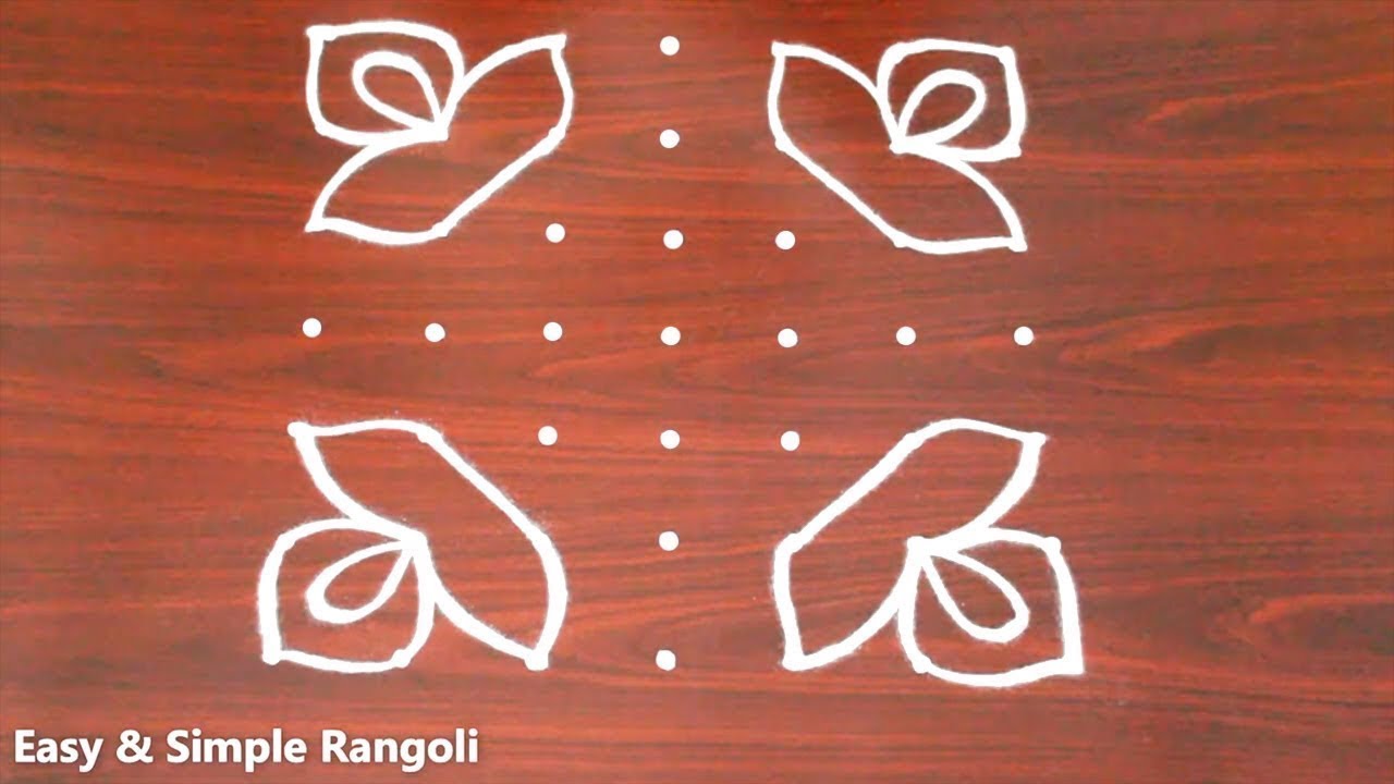 Diwali special deepam kolam design wirh 7X7 dots | Deepavali muggulu design | Festival Rangoli kolam