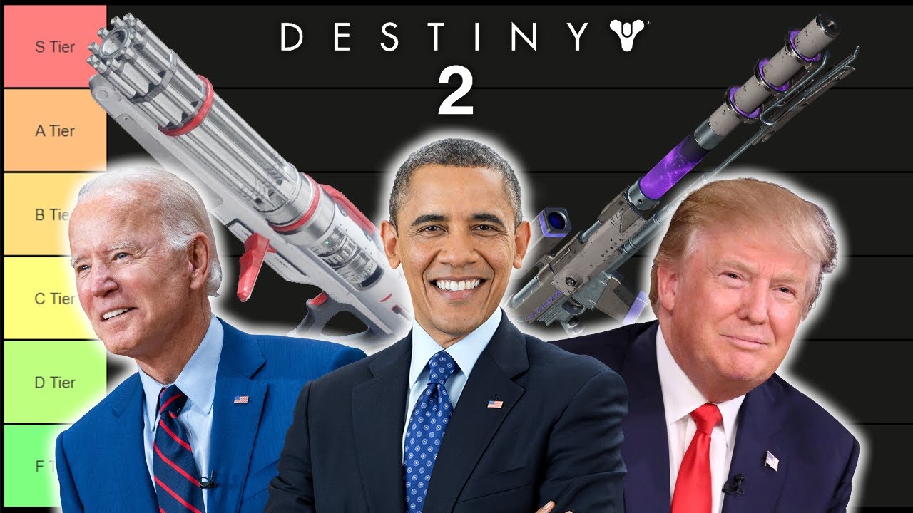 A.I. Presidents Rank Destiny 2 Exotic Weapons - Part 1