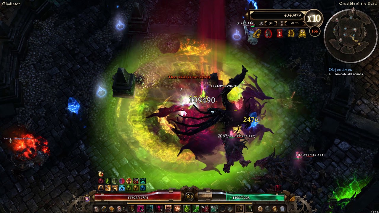 Grim Dawn Witchblade Crucible 160-170 ( 3:55 sec)