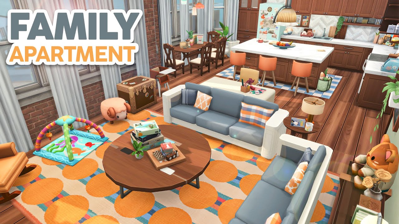 Big Family Apartment // The Sims 4 Speed Build: Apartment Renovation