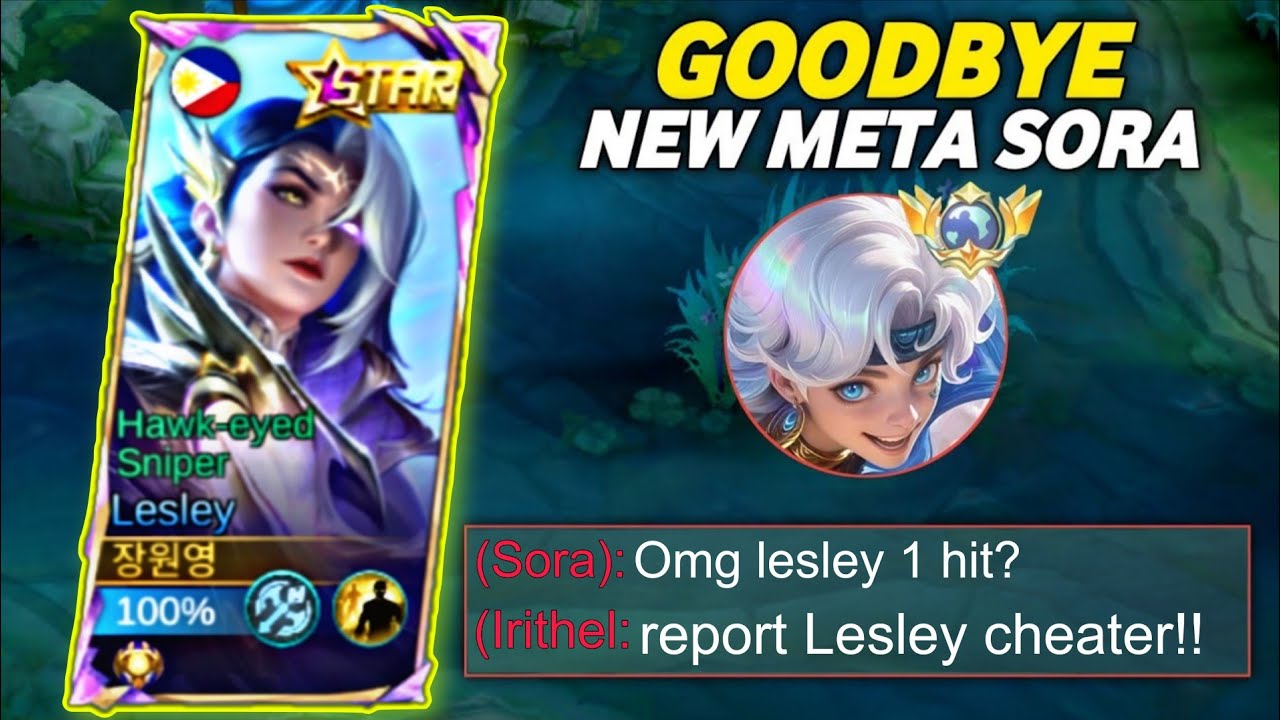 GOODBYE META SORA!! LESLEY NEW META DESTROYER BUILD WILL MAKE HER META AGAIN!!🔥🤬 (MUST TRY THIS)