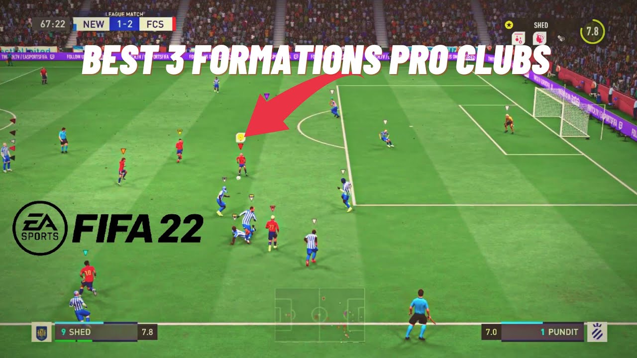FIFA 22 Pro Clubs Best 3 Formations #shorts