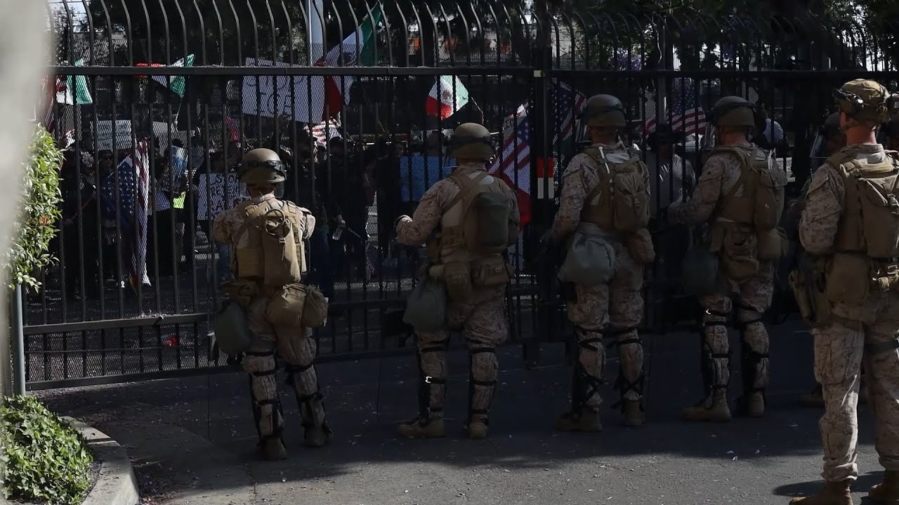 Behind the Scenes with U.S. Marines of Task Force 51 deployed to L.A.